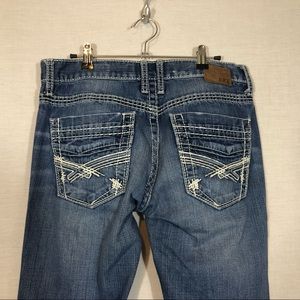 BKE Buckle Mens Aiden Bootleg 32R X32  Blue Jeans